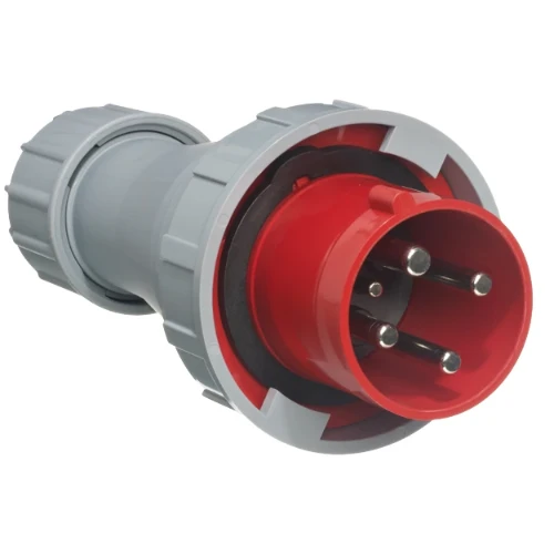 Europa IP67 Industrial plug 415V, 32A, 3 pole and neutral and earth