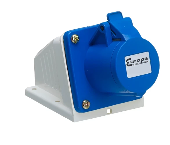 Europa IP44 Surface socket 230V, 32A, 2pole and earth