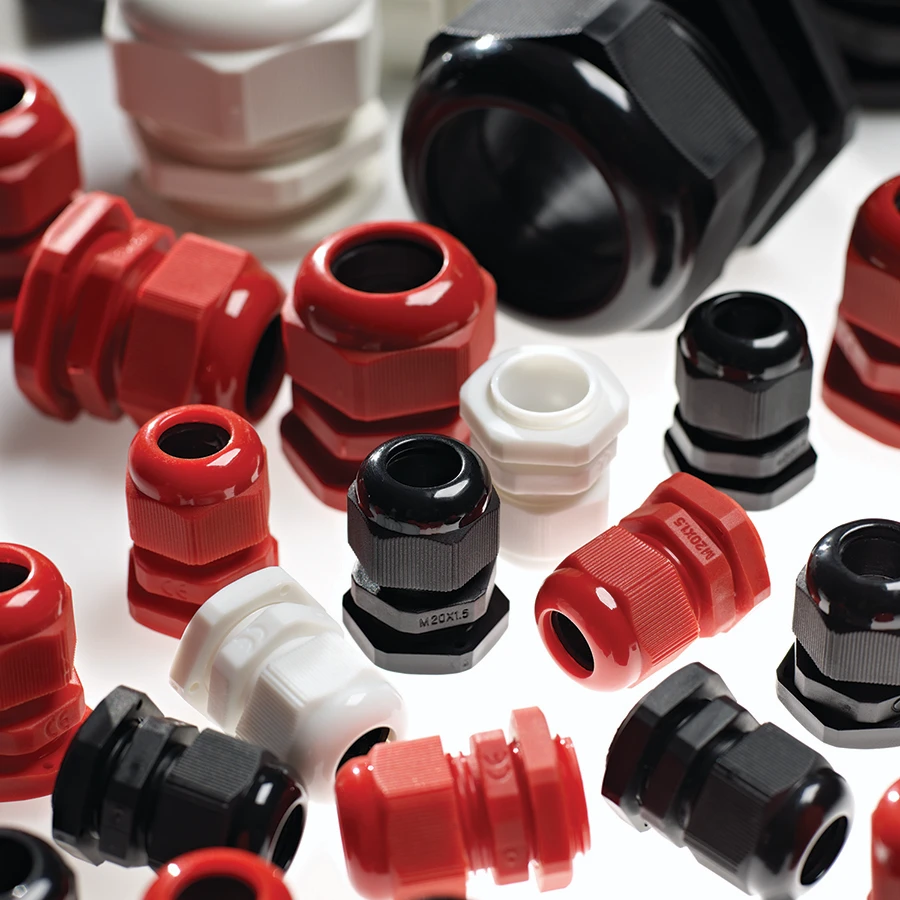 IP65 Metric Cable Glands M20, 6-12mm, Red