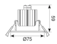 Ansell Beacon Emergency Downlight - Fixed