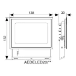 Ansell Eden Floodlight 20W Warm White