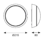 Ansell Helder CCT Circular Bulkhead Eyelid PIR White