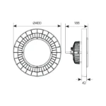 Ansell Z LED High Bay UFO 197W 4000K