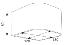Ansell Gila Wall Light Cool White Graphite