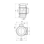 Envirovent Silent Inline Extractor 100mm Fan 1 Speed & Timer