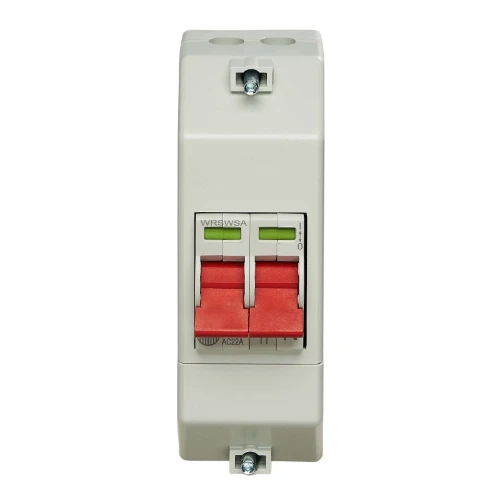 Enclosed, Slimline Insulated, 100A DP Twin Terminal Supply Isolator with Cross / Slotted Screw Heads