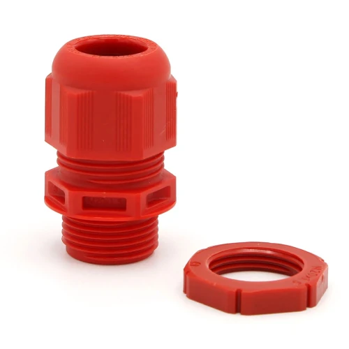 SPRINT M20+ Polyamide Cable Gland and Locknut Pack Red (Pack of 10)