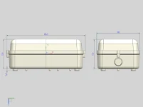 230V IP54 5W LED Security Amenity Bulkhead White Base with Opal Diffuser Cool White 4000K