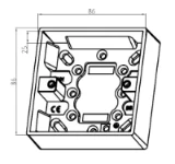 Single 25mm Pattress Box