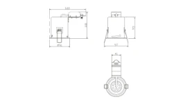 MLA 230V Tilt GU10 Fire-Rated Downlight - Chrome