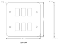 MLA Metalclad 6G grid faceplate