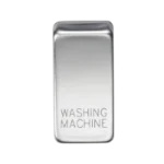 MLA Switch cover "marked WASHING MACHINE" - polished chrome