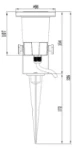 MLA 230V IP65 GU10 Ground  Spike - Black