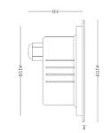 MLA 230V IP65 9W LED Stainless Steel Recessed Ground Light 3000K