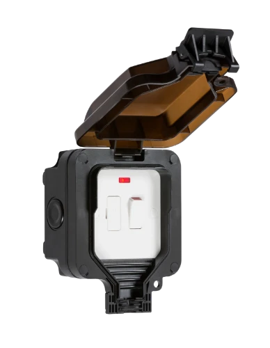 IP66 13A switched fused spur unit with neon