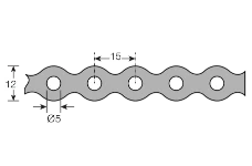 Qcrimp Black All Round Banding 12mm x 10M