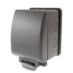 Click Aquip66 ESSENTIALS Anthracite Grey 1 Gang 13A DP IP66 Weatherproof Switched Socket Unit