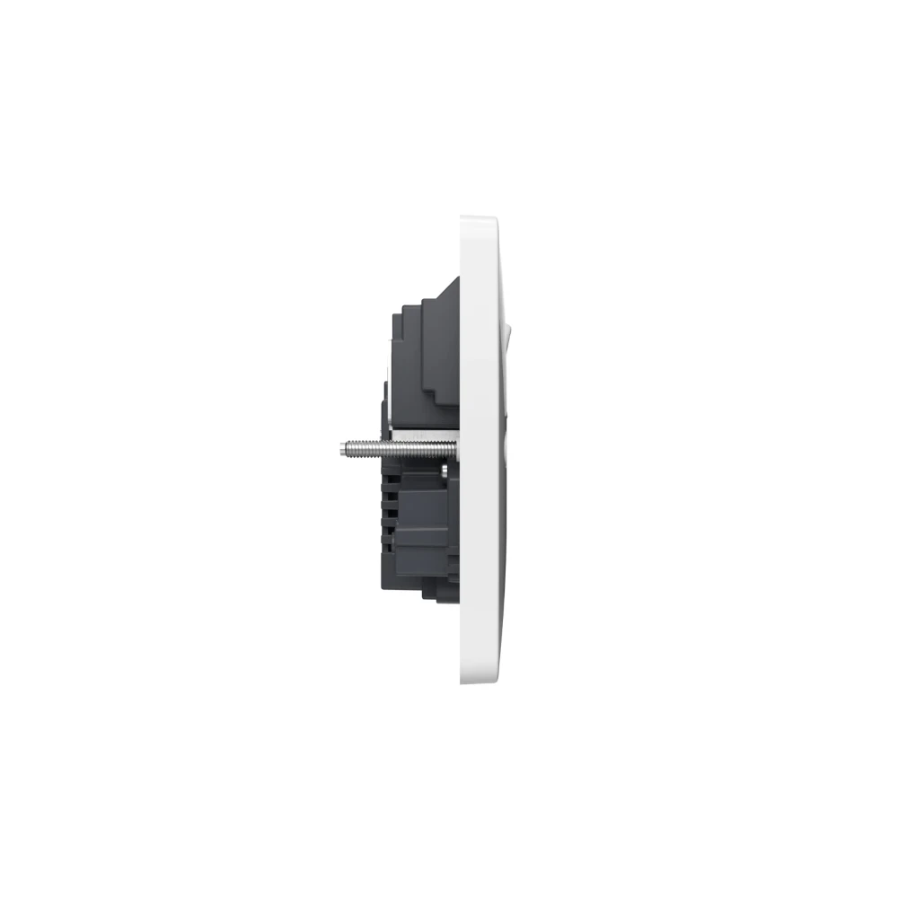 13A 2 Gang Double Pole White Switched Socket with USB A+C Ports