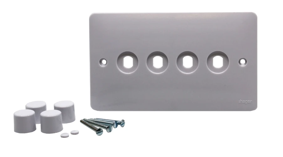 4 Gang Rotary Dimmer Switch Plate Kit