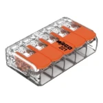 Wago WAGO 221 Compact 5-Ways Splicing Connector 4mm (Pack of 40)