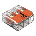 Wago WAGO 221 Compact 3-Ways Splicing Connector 6mm (Pack of 30)