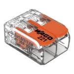 Wago WAGO 221 Compact 2-Ways Splicing Connector 6mm (Pack of 50)