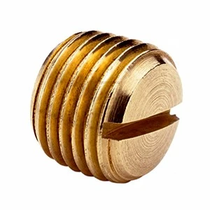 Deligo Slotted Plugs Round Brass 20mm