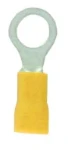 Deligo Pre-Insulated Crimp Terminals Ring 6.4 Yellow (Pack of 100)