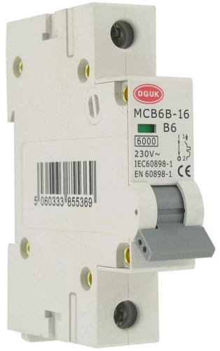 Deligo B-Curve MCB 6Amp Single Pole 6KA