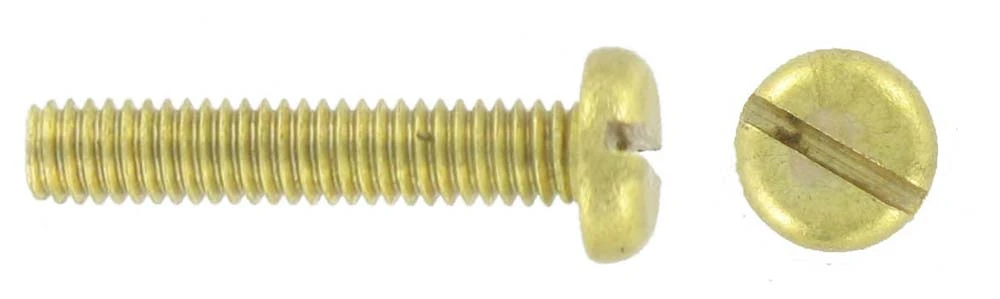 Deligo Pan Slot Machine Screws Brass M4 x 30 (Pack of 100)