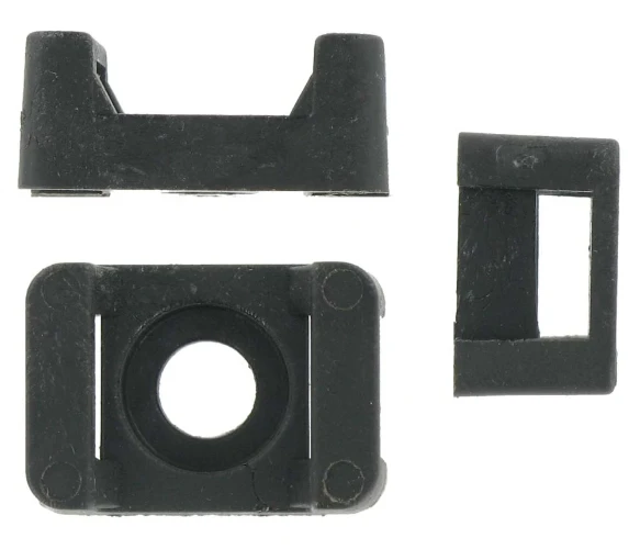 Deligo Cable Tie Saddle Black (Pack of 100)