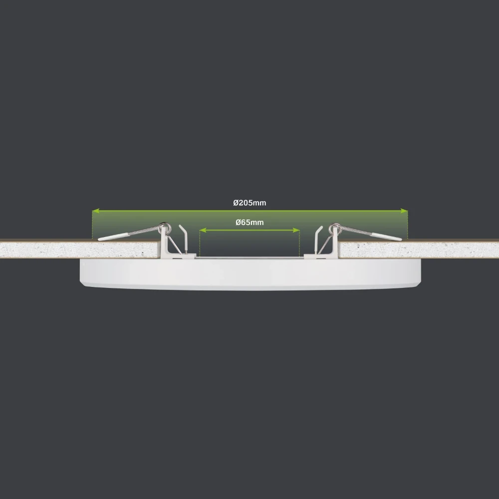 Skydisc Adjustable CCT Wall/Ceiling Light 18W IP20 3000/4000/5700K Triac dim