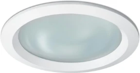 JCC Lighting Coral Aluminium Rim c/w Frosted Glass Lens: White
