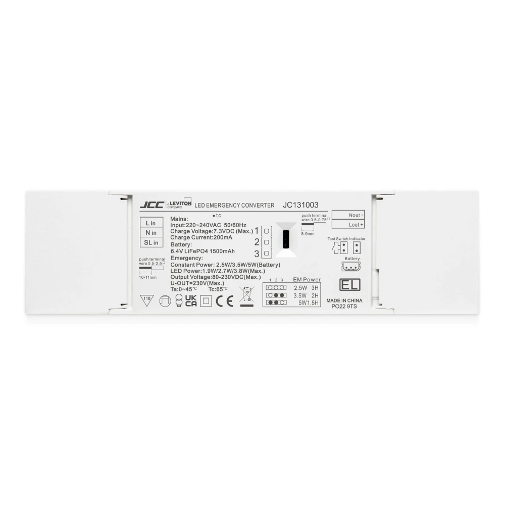 Mains Input 2.5W Emergency Pack IP20