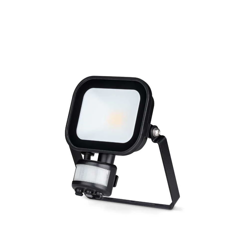 Niteflood LED Floodlight 10W IP65 4000K Black +PIR