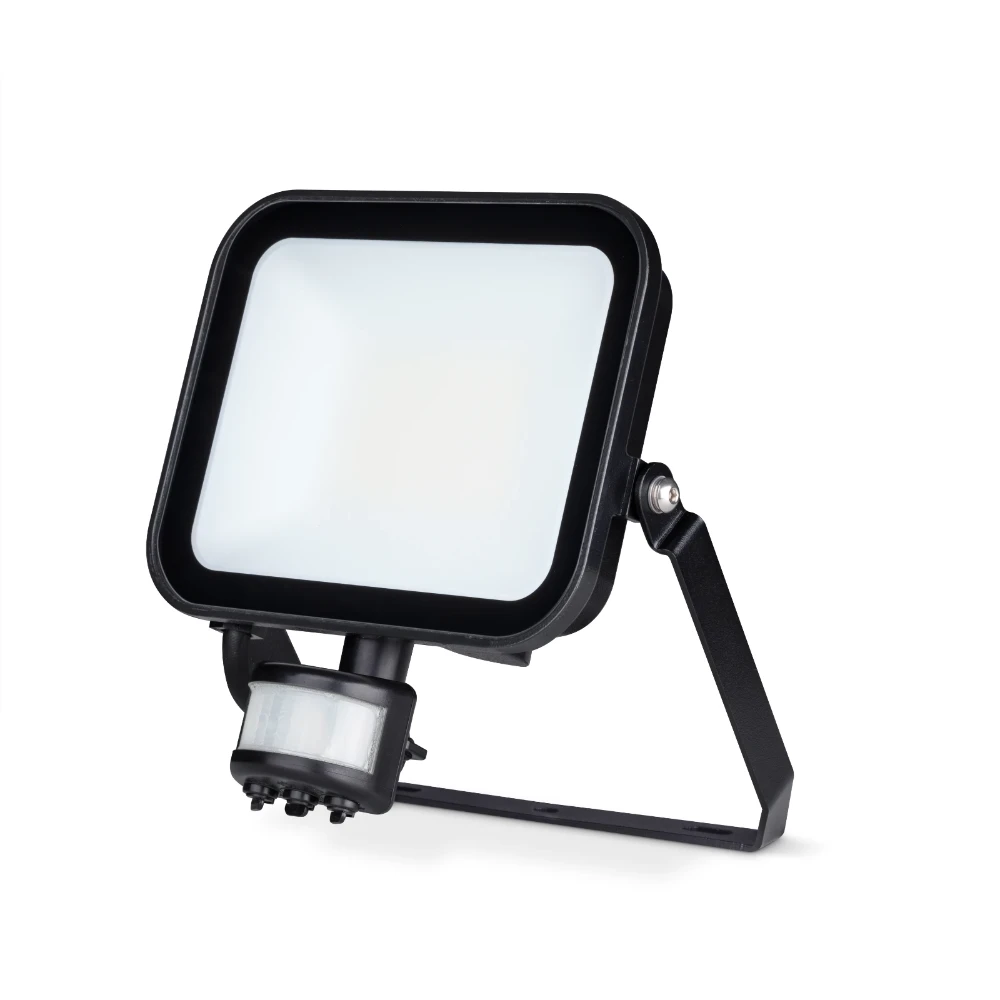 Niteflood LED Floodlight 50W IP65 4000K Black +PIR    