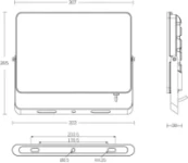 Toughflood Commercial 100W 10800lm 108lpcW 4000K IP65 Black