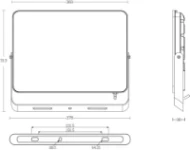 Toughflood Commercial 150W 16300lm 109lpcW 4000K IP65 Black