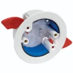 Marshall-Tufflex Circular Fire Barrier Dry Lining Box 34mm Deep 70mm Diameter Double Back Entry Loop-In White (Pack of 10)