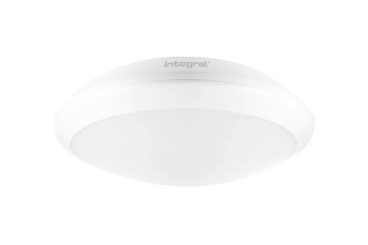 Integral Lighting Integral LED Tough Shell+ Bulkhead Emergency 3Hr 350mm Dia IP66 2400Lm 24W 4000K IK10 120 Beam Non-Dimm White 100Lm/W