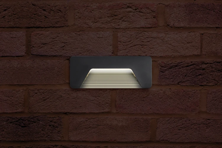 Integral Lighting Integral LED Outdoor Decorative Wall Light Pathlux Brick IP65 150Lm 3W 3000K Down Light Dark Grey