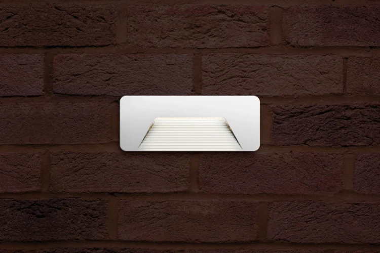 Integral Lighting Integral LED Outdoor Decorative Wall Light Pathlux Brick IP65 160Lm 3W 3000K Down Light White