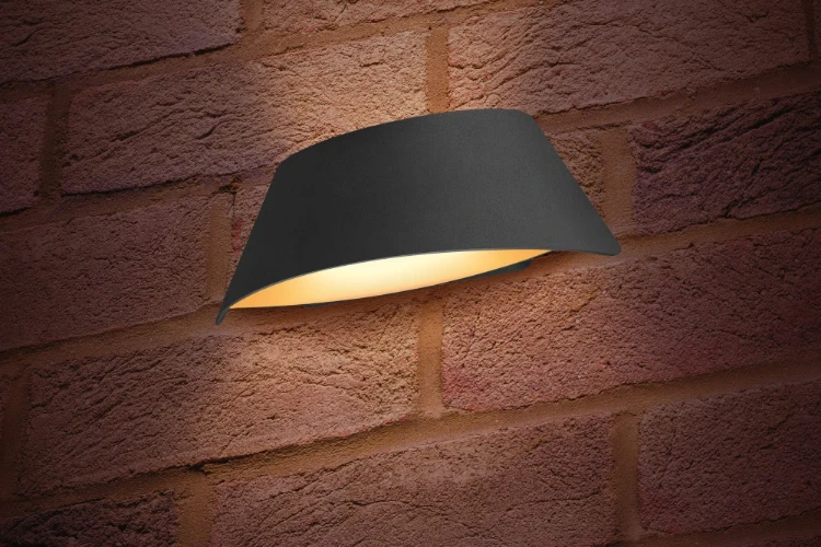 Integral Lighting Integral LED Outdoor Decorative Wall Light Vistalux IP65 400Lm 9W 3000K Up/Down Light Dark Grey