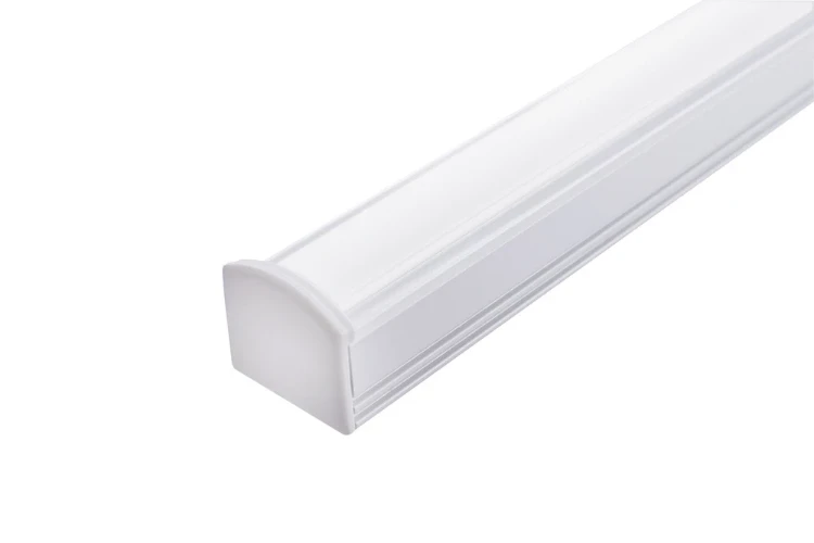 Integral Lighting Integral LED Profile Aluminium Surface Mount 2M Frosted Diffuser For IP67 12mm Width Strip Include 2 Endcaps And 4 Mounting Clips