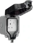 BG Nexus Storm, 13A Single Switched Socket, IP66