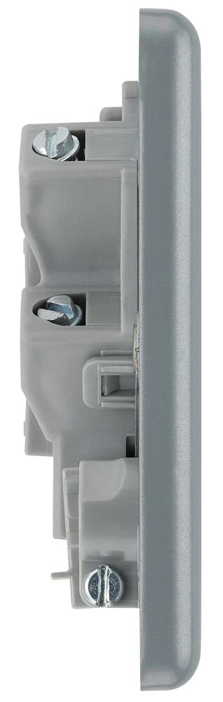 BG Metal Clad 13A Unswitched Fused Connection Unit with Optional Flex Outlet