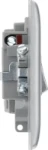 BG Nexus Metal Brushed Steel, 13A Switched Fused Connection Unit