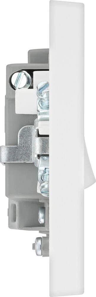BG White Moulded Square Edge 13A Switched Fused Connection Unit