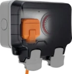 BG Nexus Storm, IP66 Weatherproof 13A Single Socket with Mechanical Timer Control