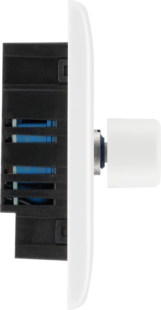 BG Nexus Series White Moulded Triple Dimmer Switch 2 Way, Trailing Edge 200W